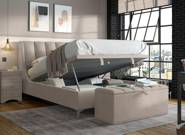Enzo Upholstered Ottoman Bed Frame third priority image
