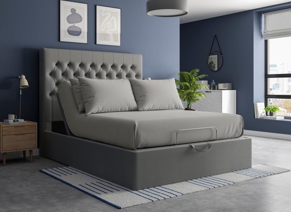 Ergomotion Upholstered Buttoned Ottoman Bed Frame third priority image