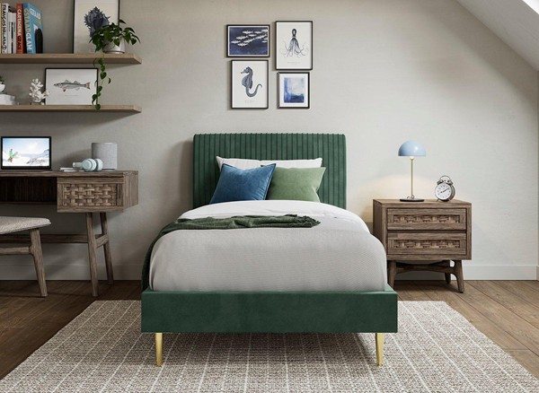 Estella Velvet-Finish Kids Bed Frame second priority image