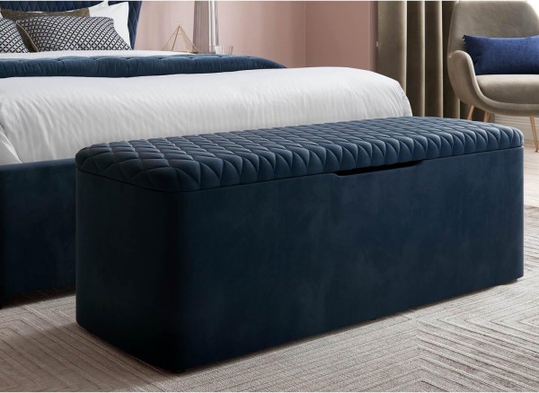Buy House Beautiful Grove Velvet-Finish Blanket Box Today With Free Delivery