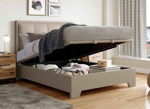 Buy Hopkins Fabric Upholstered Ottoman Bed Frame Today With Free Delivery