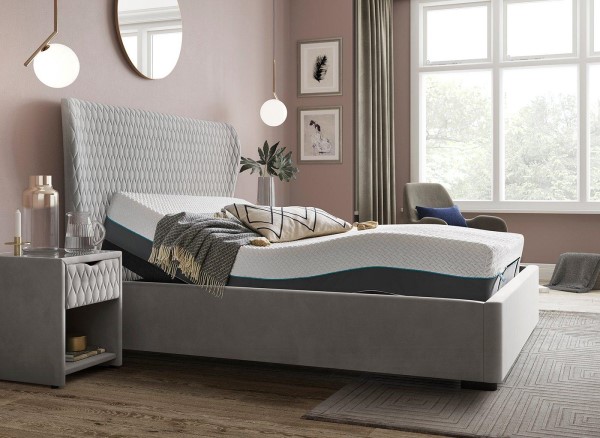 Buy House Beautiful Grove Sleepmotion Adjustable Velvet-Finish Bed Frame Today With Free Delivery
