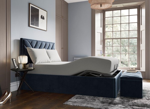 Jay Ergomotion Adjustable Velvet-Finish Bed Frame third priority image