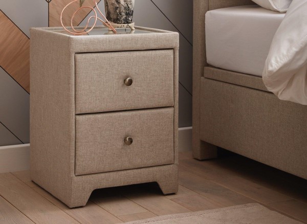 Buy Kimberley Upholstered Bedside Table Today With Free Delivery