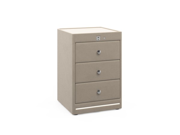 Kuban 3 Drawer USB-C Bedside Table alternate view