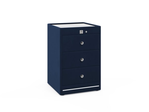 Kuban 3 Drawer USB-C Bedside Table alternate view