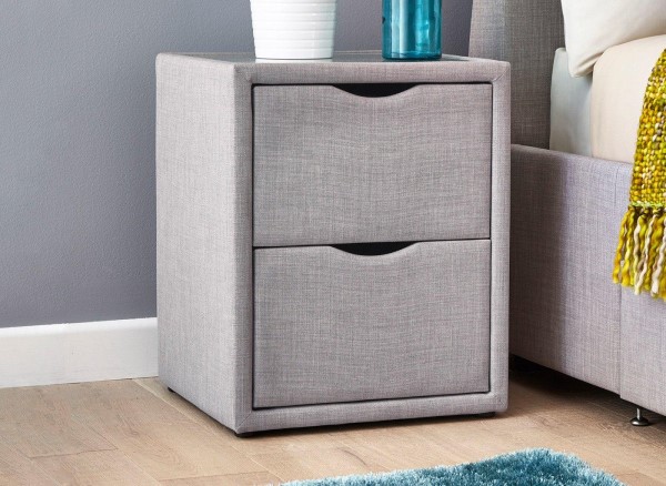 Buy Lucia / Wilson Upholstered Bedside Table Today With Free Delivery