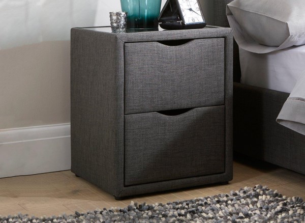 Buy Lucia / Wilson Upholstered Bedside Table Today With Free Delivery