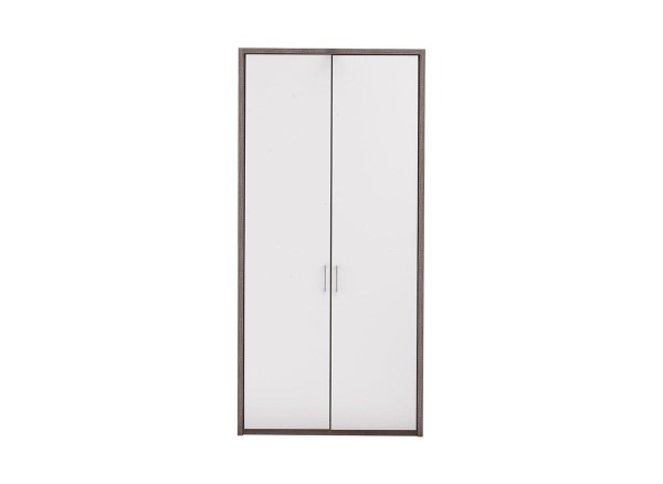 Buy Melbourne 2-Door Hinged Wardrobe - Oak & White Today With Free Delivery