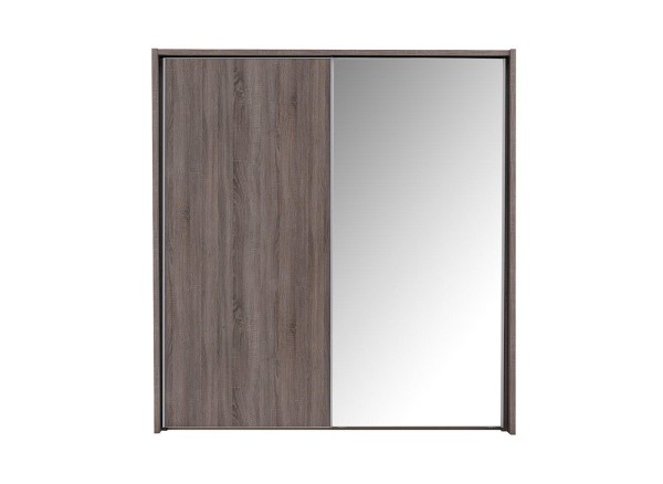 Buy Melbourne 2-Mirror Door Sliding Wardrobe - Oak - Medium Today With Free Delivery