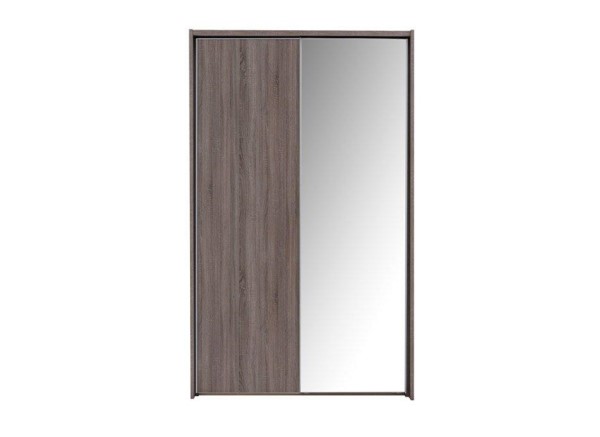 Buy Melbourne 2-Mirror Door Sliding Wardrobe - Oak - Small Today With Free Delivery