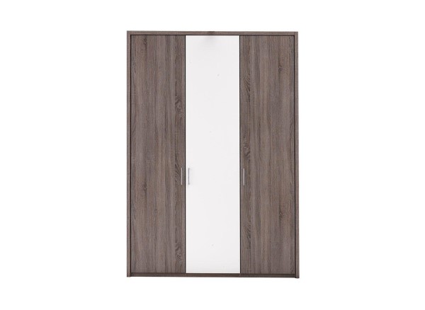 Buy Melbourne 3-Door Hinged Wardrobe - Oak & White Today With Free Delivery