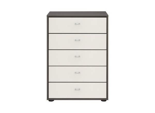Buy Memphis 5-Drawer Chest - Grey Today With Free Delivery