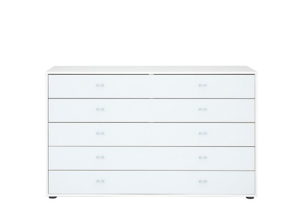 Buy Memphis 5-Drawer Wide Chest - White Today With Free Delivery