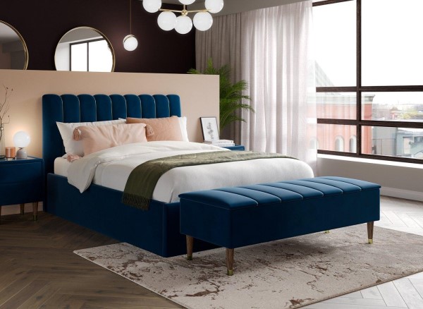 Buy Mount Velvet-Finish Ottoman Bed Frame Today With Free Delivery