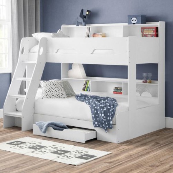 Orion Wooden Storage Triple Sleeper Bunk Bed Happy Beds BedBoy