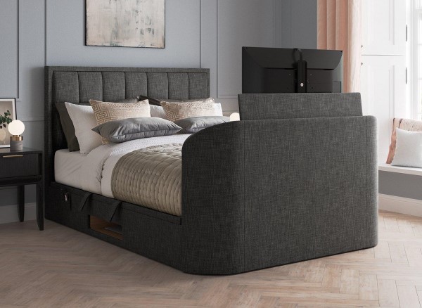 Buy Osaka Upholstered Ottoman TV Bed Frame Today With Free Delivery