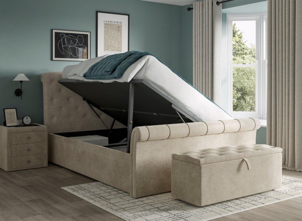 Paris Upholstered Ottoman Bed Frame third priority image