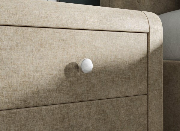 Paris Upholstered USB Charging Bedside Table alternate view