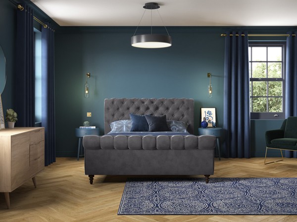 Penelope Upholstered Sleigh Bed Frame alternate view