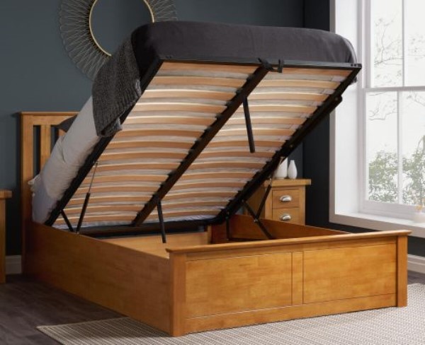 Phoenix Wooden Ottoman Storage Bed Happy Beds BedBoy