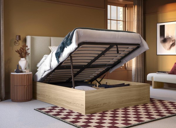 House Beautiful Rosa Upholstered Ottoman Bed Frame third priority image