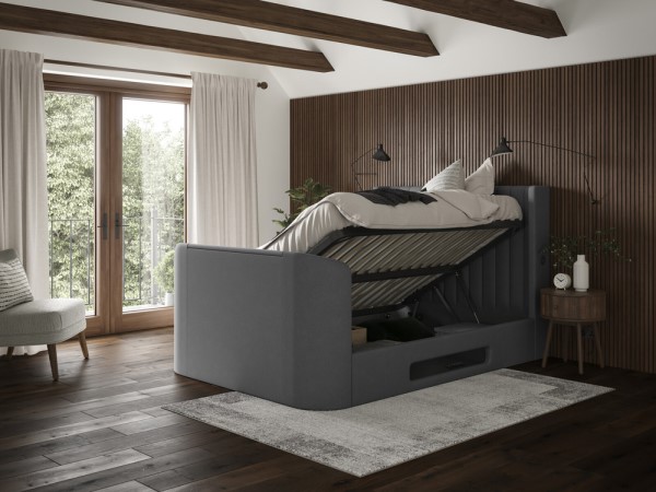 Saros Ottoman TV Bed Frame With Surround Sound third priority image