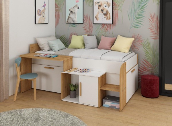 Sasha Kids Wooden Cabin Bed second priority image