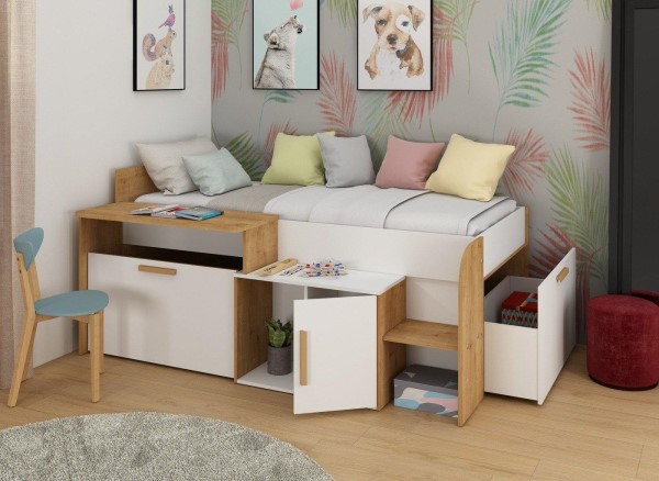 Sasha Kids Wooden Cabin Bed third priority image