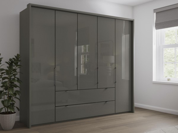 Sicily 5 Door Bi-Fold Wardrobe alternate view