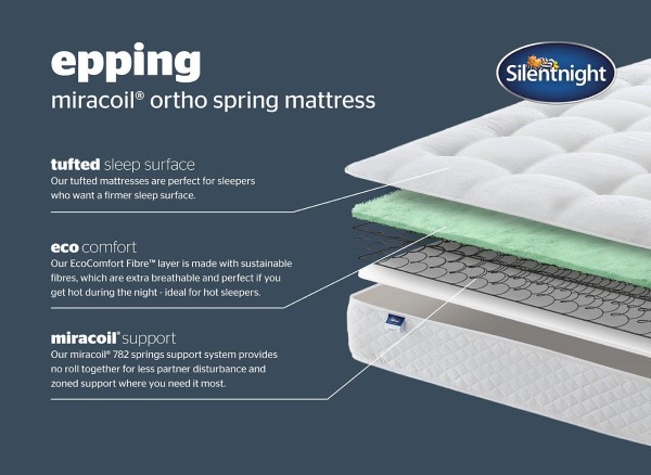 Silentnight Epping Miracoil Ortho Mattress third priority image