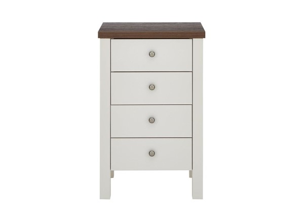 Buy Sloane 4-Drawer Chest - Champagne and Dark Wood Today With Free Delivery