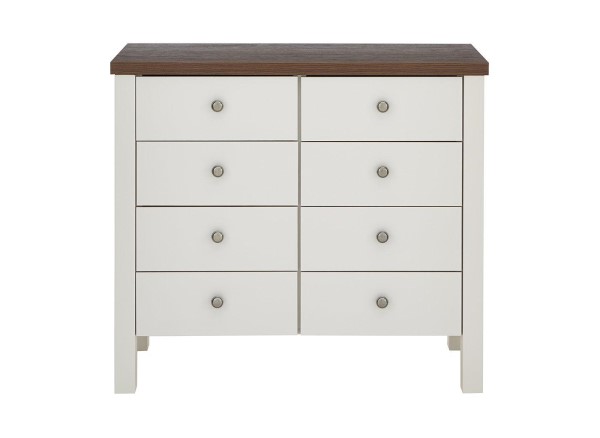 Buy Sloane 8-Drawer Chest - Champagne and Dark Wood Today With Free Delivery
