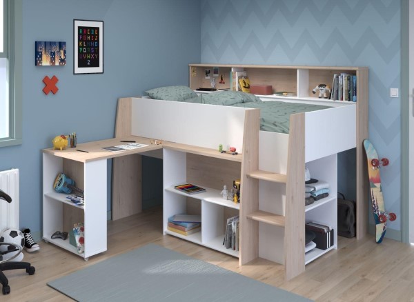 Tess Kids Wooden Mid Sleeper third priority image
