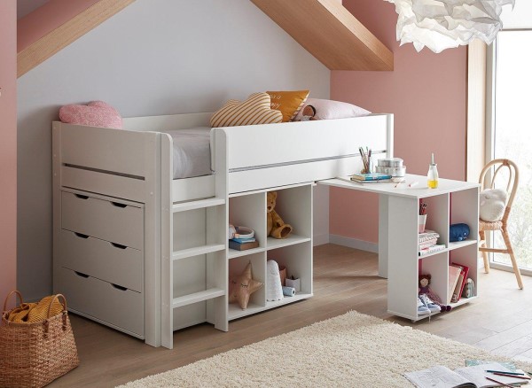 Buy Tinsley Mid Sleeper Bed Frame with Storage & Drawers Today With Free Delivery
