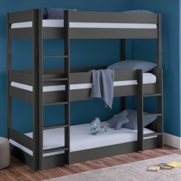 Trio Wooden Triple Sleeper Bunk Bed Happy Beds BedBoy