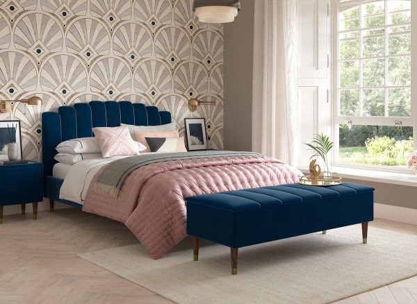 Buy Windsor Velvet-Finish Bed Frame Today With Free Delivery