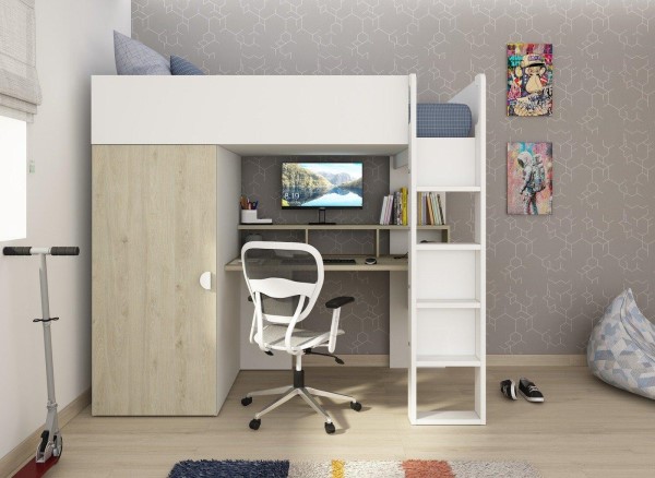 Wren Kids Wooden High Sleeper second priority image