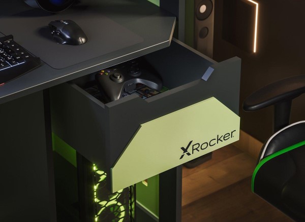 X Rocker Battalion Gaming Desk alternate view